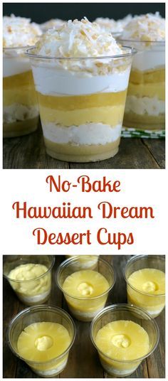 No-Bake Hawaiian Dream Dessert Cups