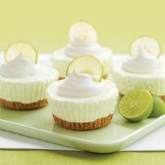 No-Bake Key Lime Cream Cakes