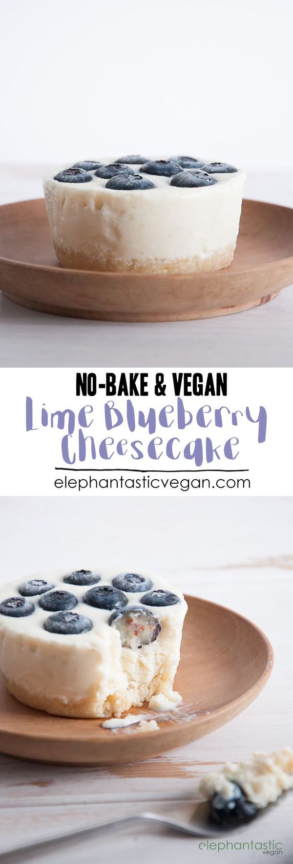 No-Bake Lime Blueberry Cheesecake (vegan + the blueberry paradise