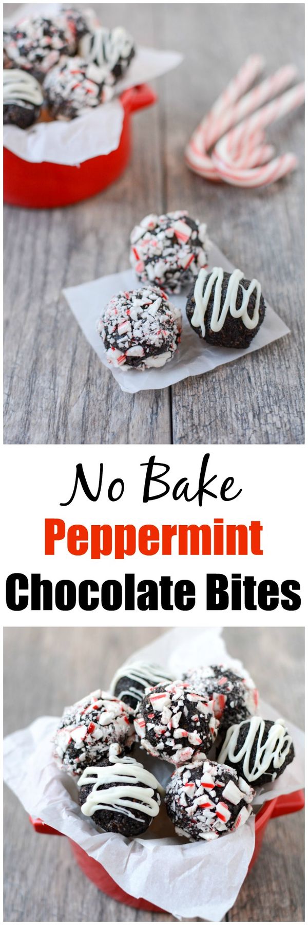 No-Bake Peppermint Chocolate Bites