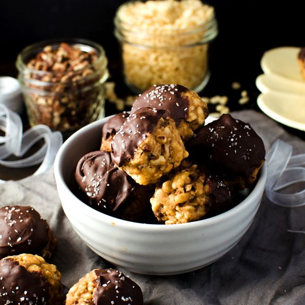 No bake Rice Krispie Pecan Pie Cookies