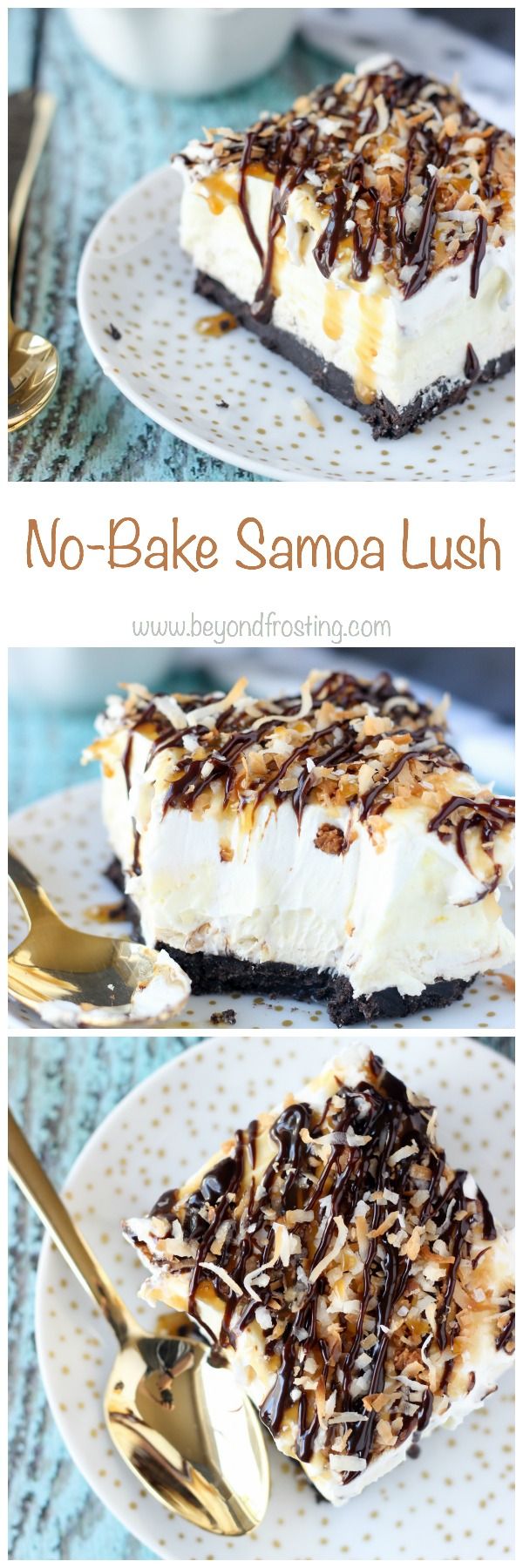 No-Bake Samoa Lush