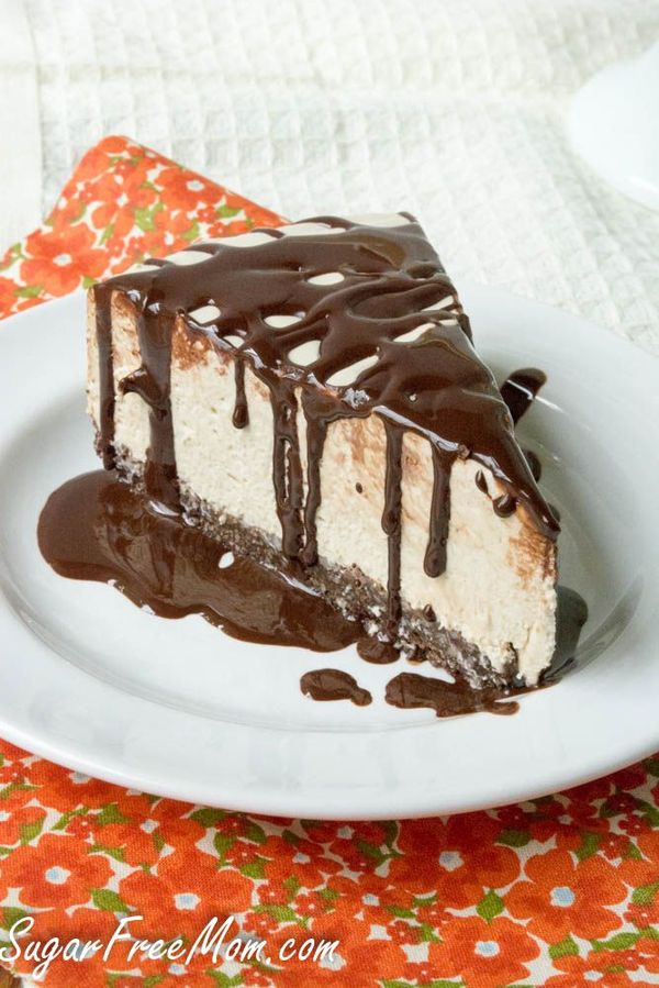 No Bake Sugar Free Coffee Cheesecake