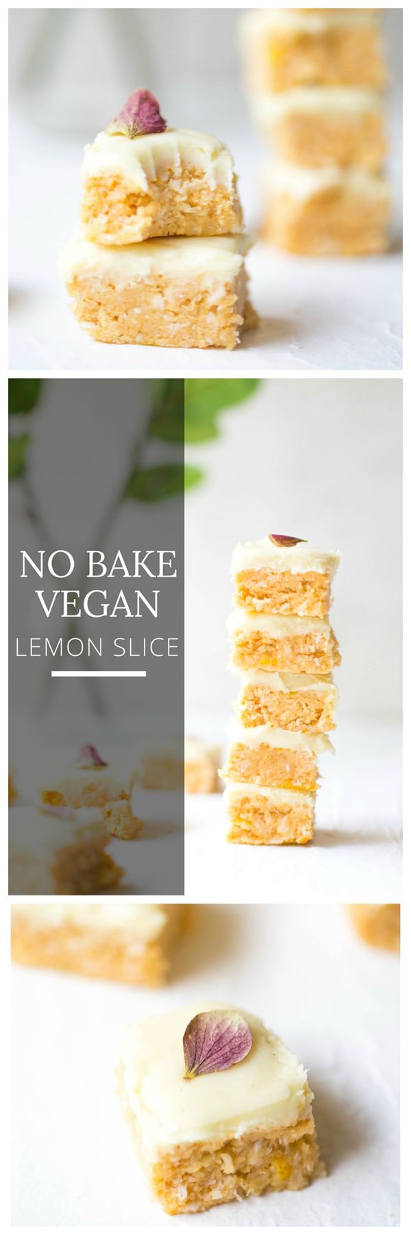 No Bake Vegan Lemon Slice