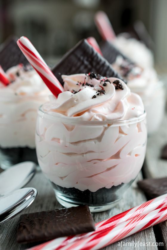 No-Bake White Chocolate Peppermint Cheesecakes