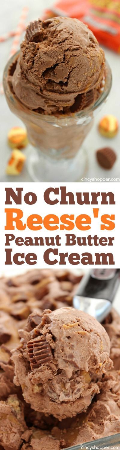 No Churn Reese’s Peanut Butter Ice Cream