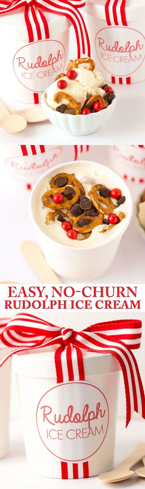 No-Churn Rudolph Ice Cream