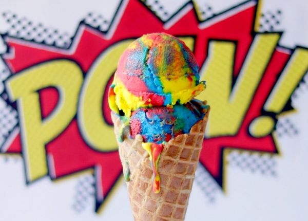 No-Churn Superman Ice Cream