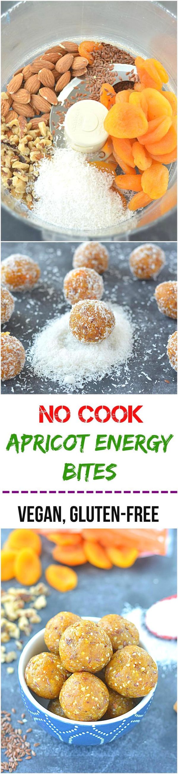 No Cook Apricot Energy Bites