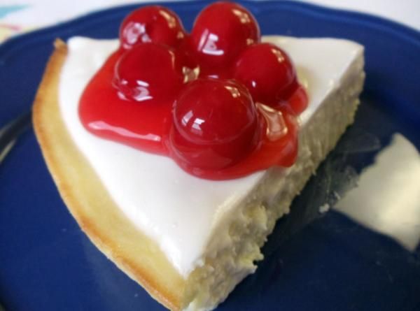 No Crust Cherry Cheesecake