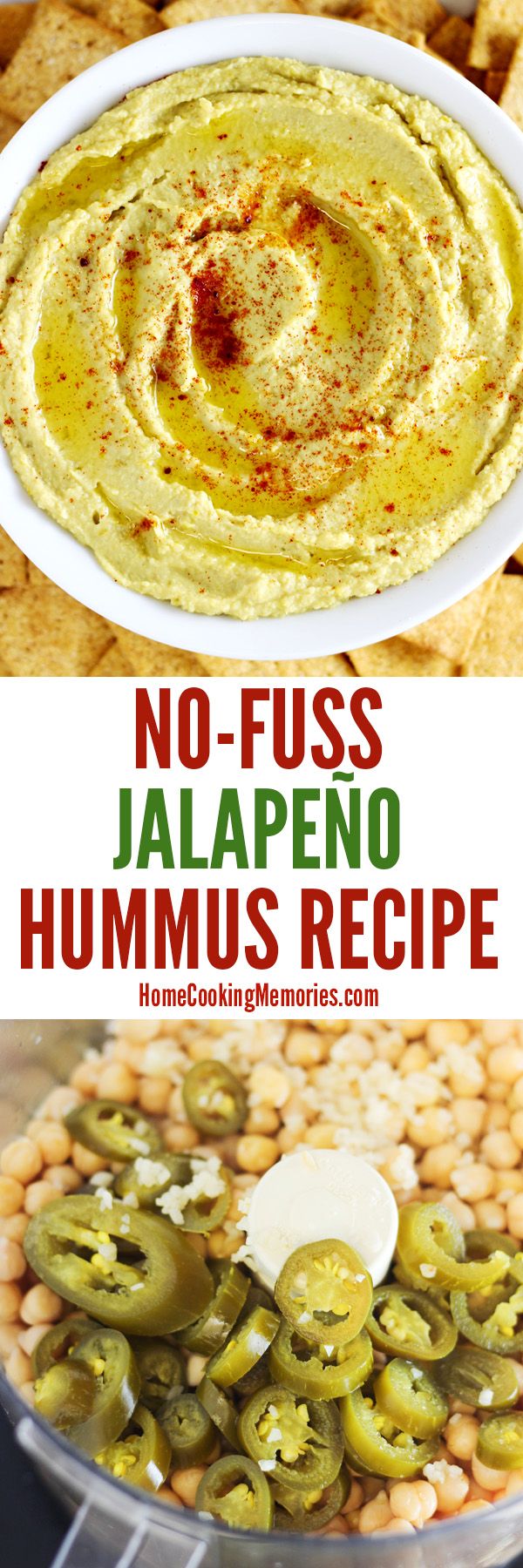 No-Fuss Jalapeno Hummus