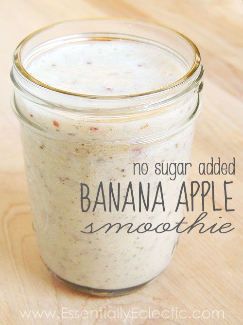 No Sugar Added Banana Appple Smoothie