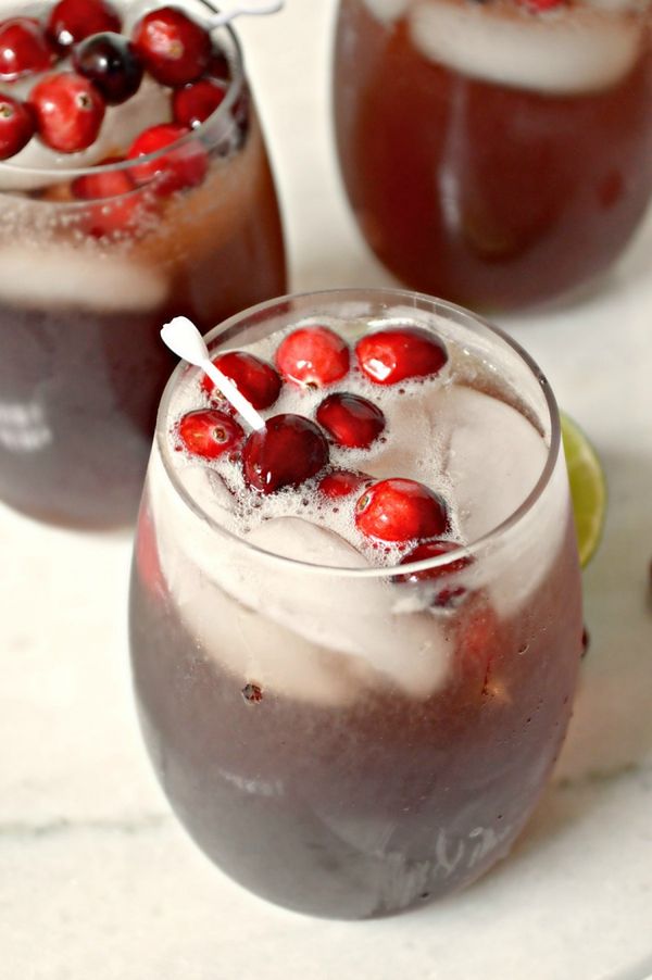 Non-Alcoholic Cranberry Spritzer