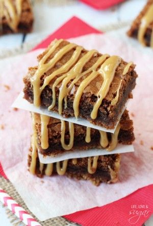 Nutella Caramel Pretzel Brownies