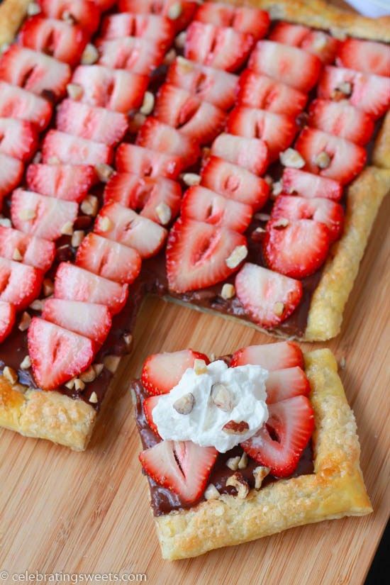 Nutella Strawberry Tart