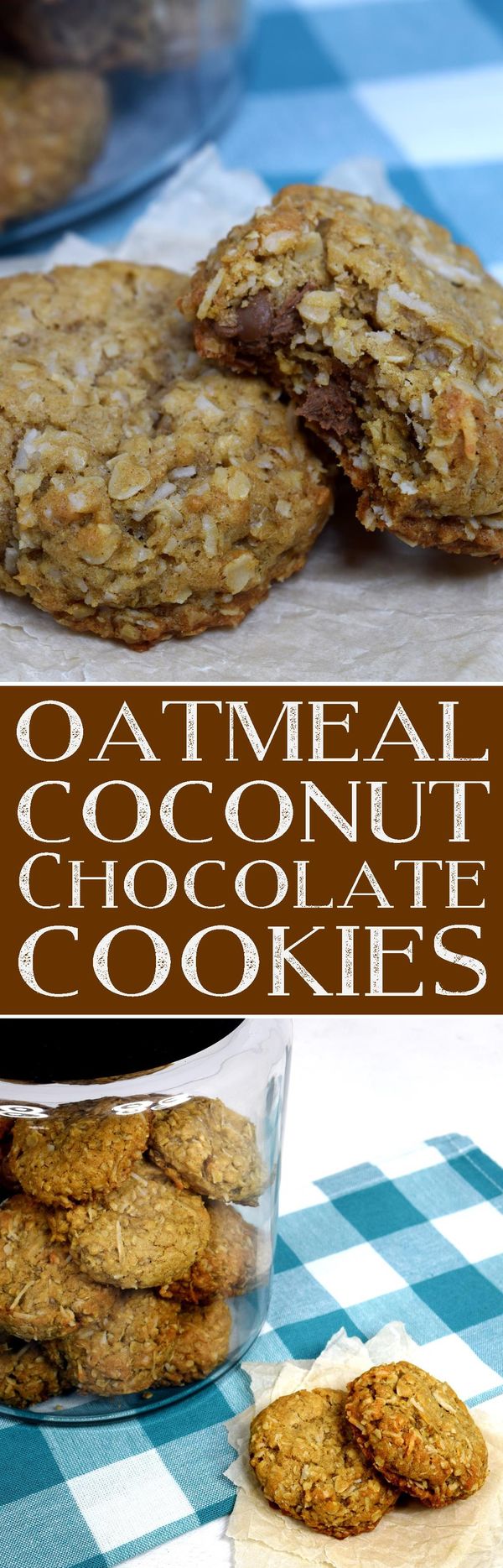 Oatmeal Coconut Chocolate Cookies