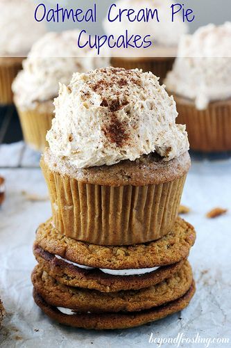 Oatmeal Cream Pie Cupcakes