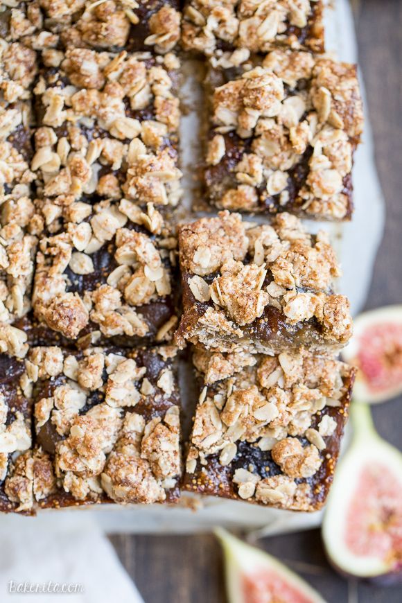 Oatmeal Fig Bars (Gluten Free + Vegan