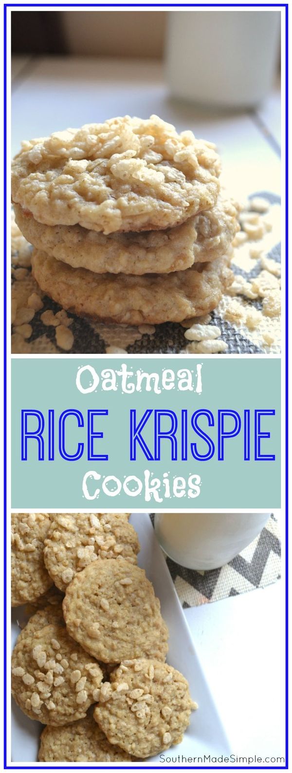 Oatmeal Rice Krispie Cookies