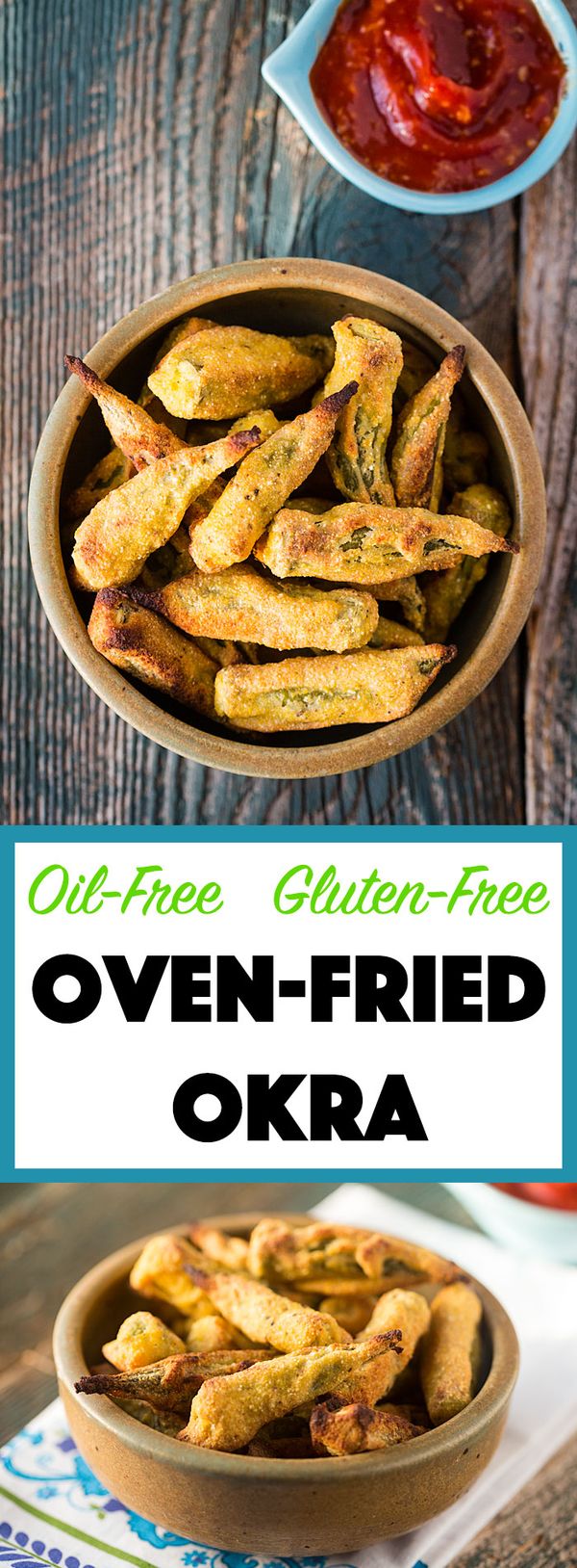 Oil-Free Gluten-Free Oven-Fried Okra