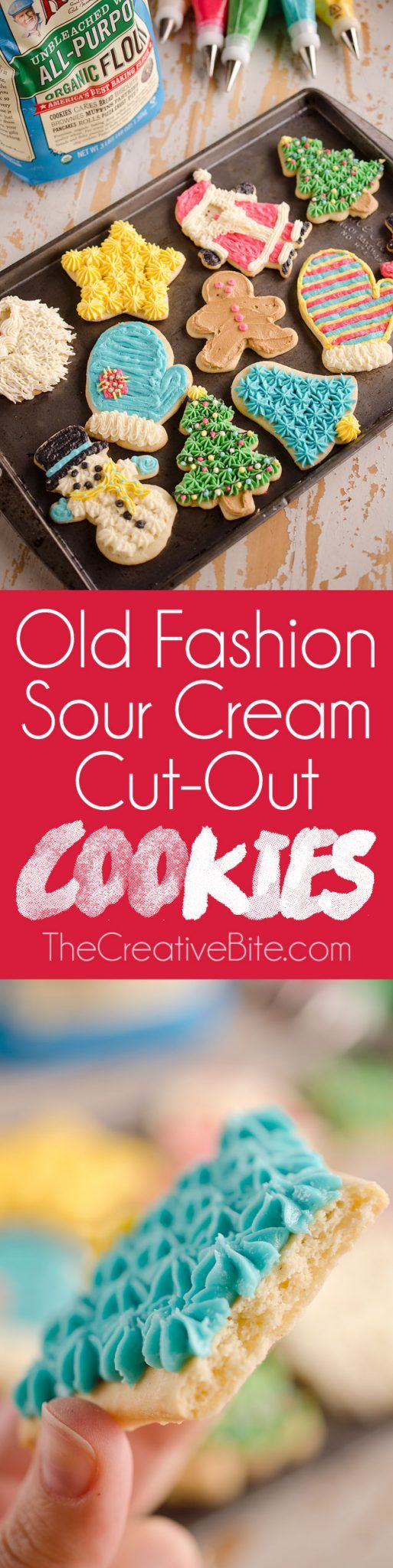 Old Fashion Sour Cream Cut-Out Cookies