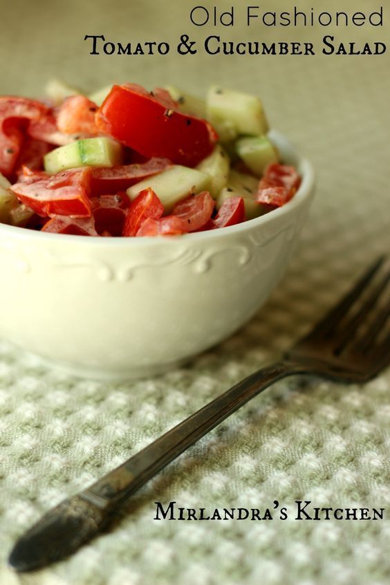 Old Fashioned Cucumber and Tomato Salad