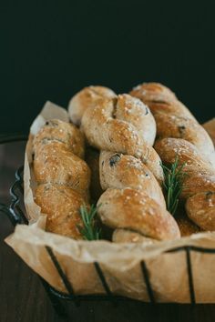 Olive and Rosemary Breadstick Twists