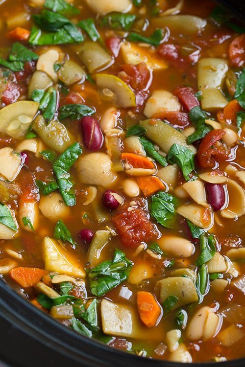 Olive Garden Copycat Minestrone Soup (Slow Cooker