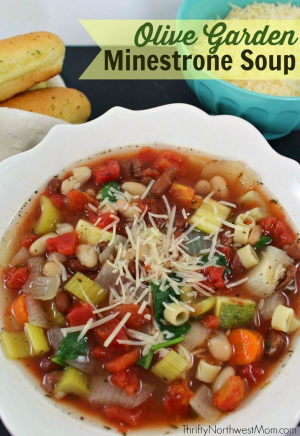 Olive Garden Minestrone Soup for the Slow Cooker - CopyCat