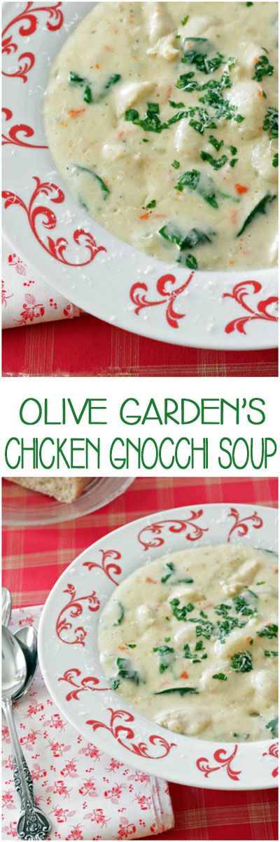 Olive Garden's Chicken Gnocchi Soup