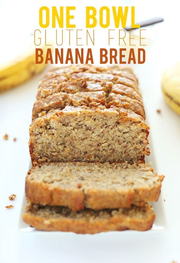 One Bowl Gluten Free Banana Bread