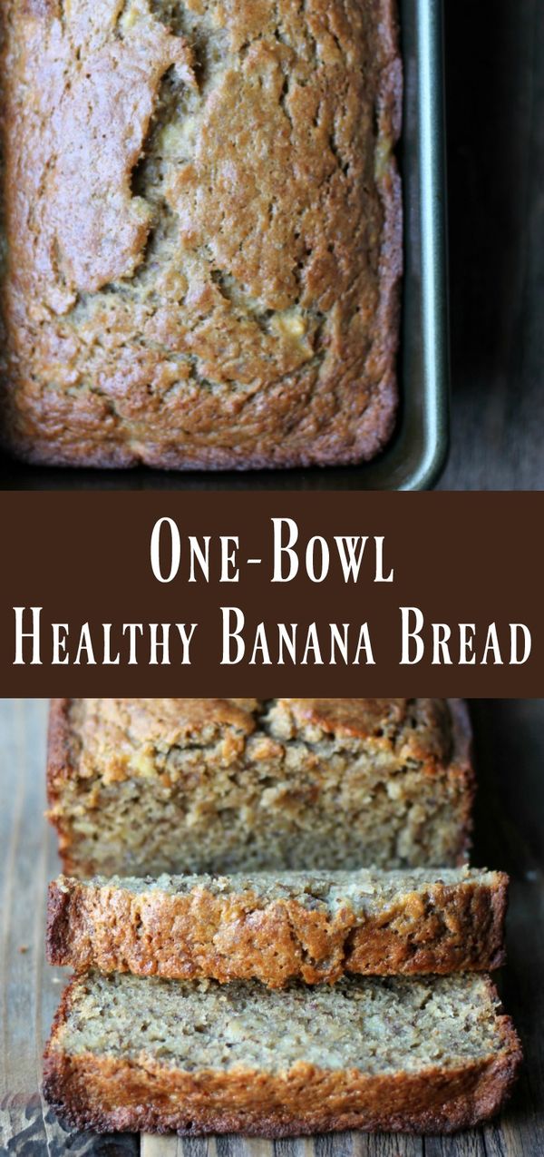 One-bowl Healthy Banana Bread