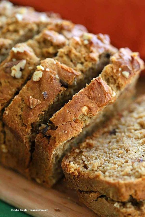 One Bowl Vegan Banana Apple Bread