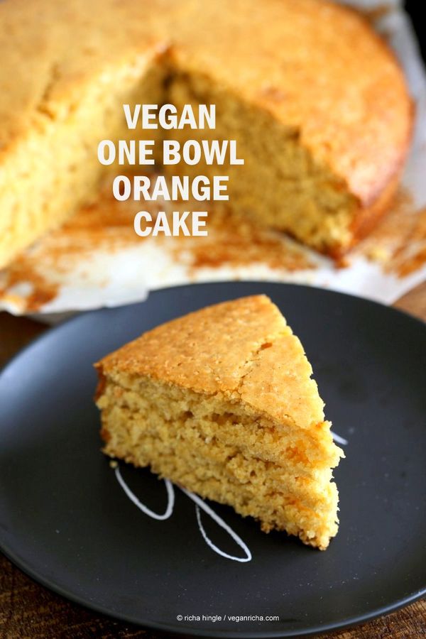 One Bowl Vegan Orange Cake