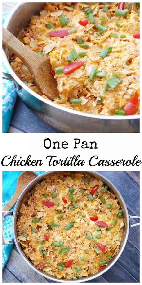 One Pan Chicken Tortilla Skillet