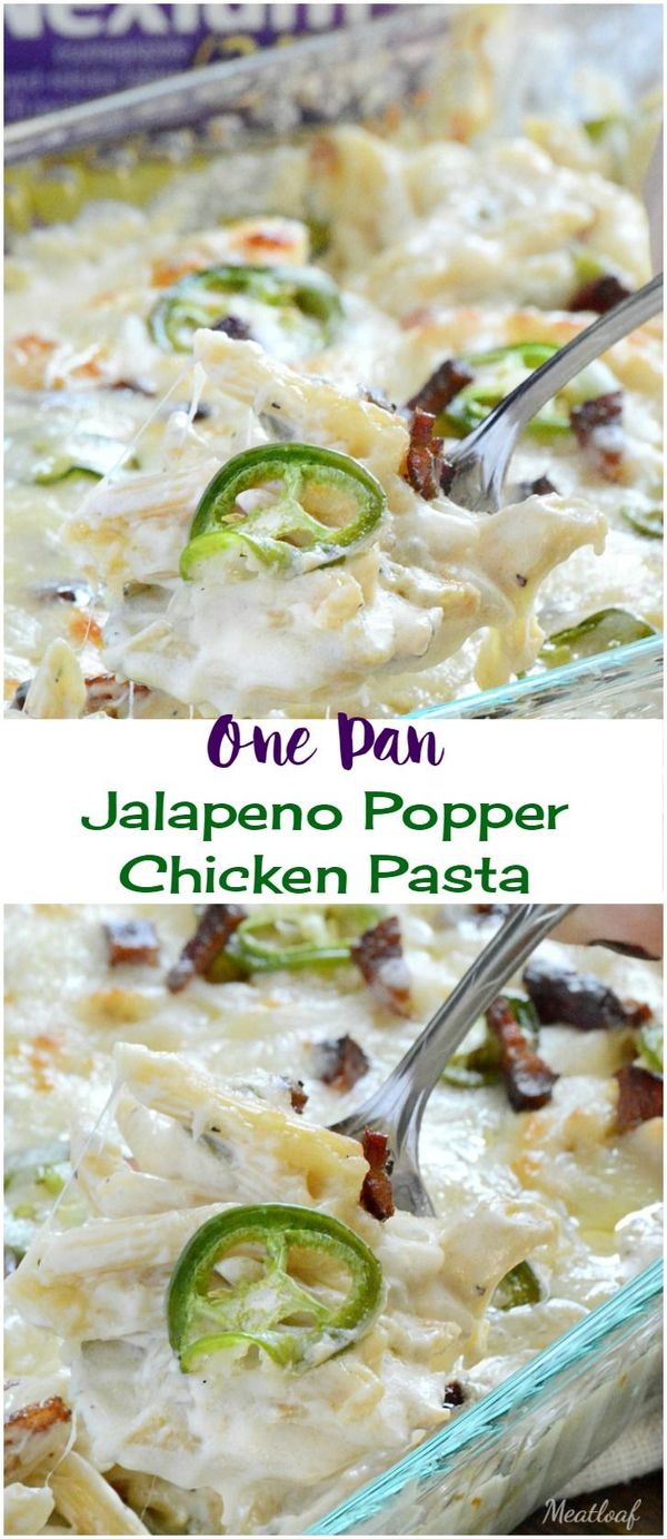 One Pan Jalapeno Popper Chicken Pasta