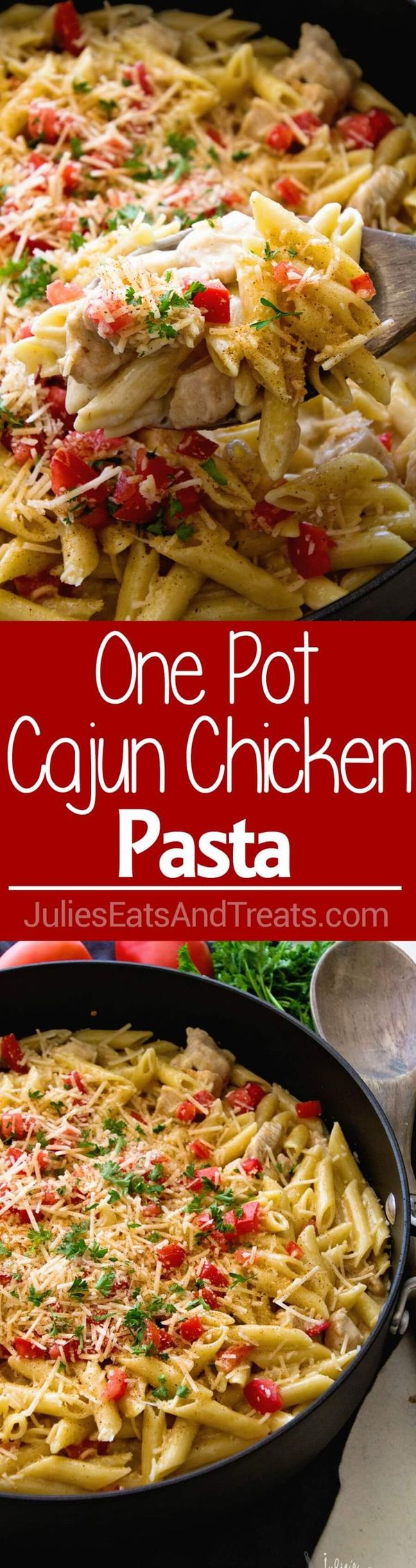 One Pot Cajun Chicken Pasta