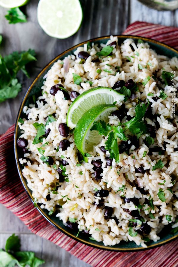 One Pot Cilantro Lime Rice (wtih Black Beans