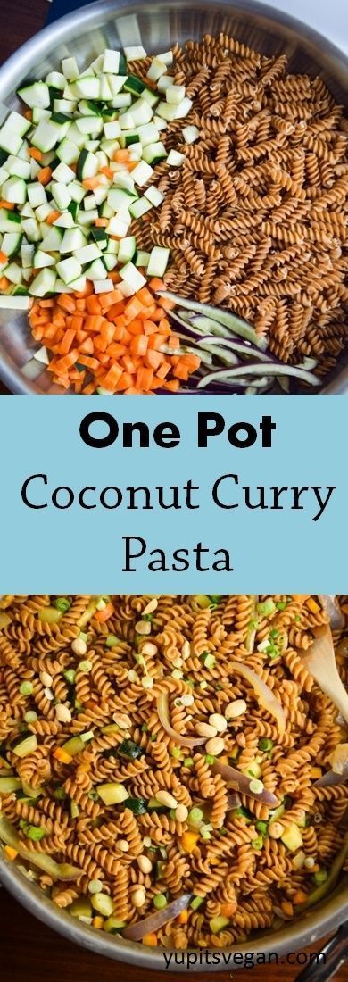 One Pot Coconut Curry Pasta