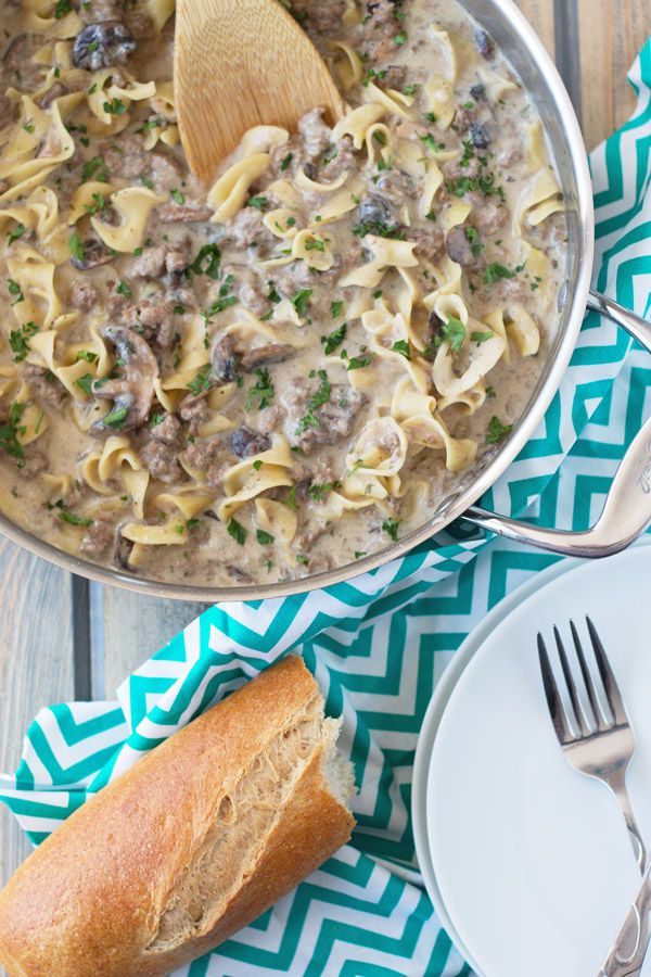 One Pot Hamburger Stroganoff