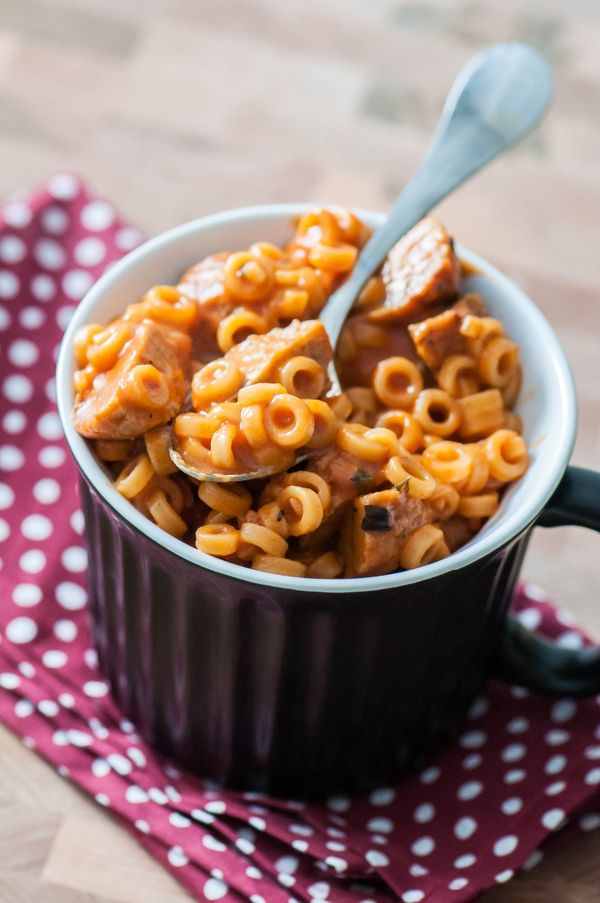 One Pot Spaghettios with Meatballs