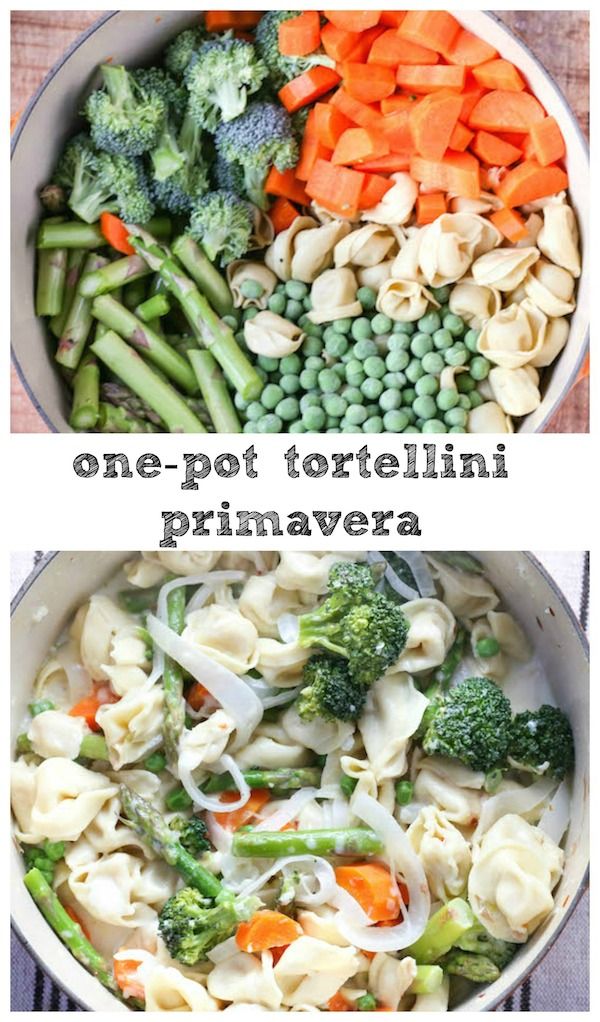 One Pot Tortellini Primavera