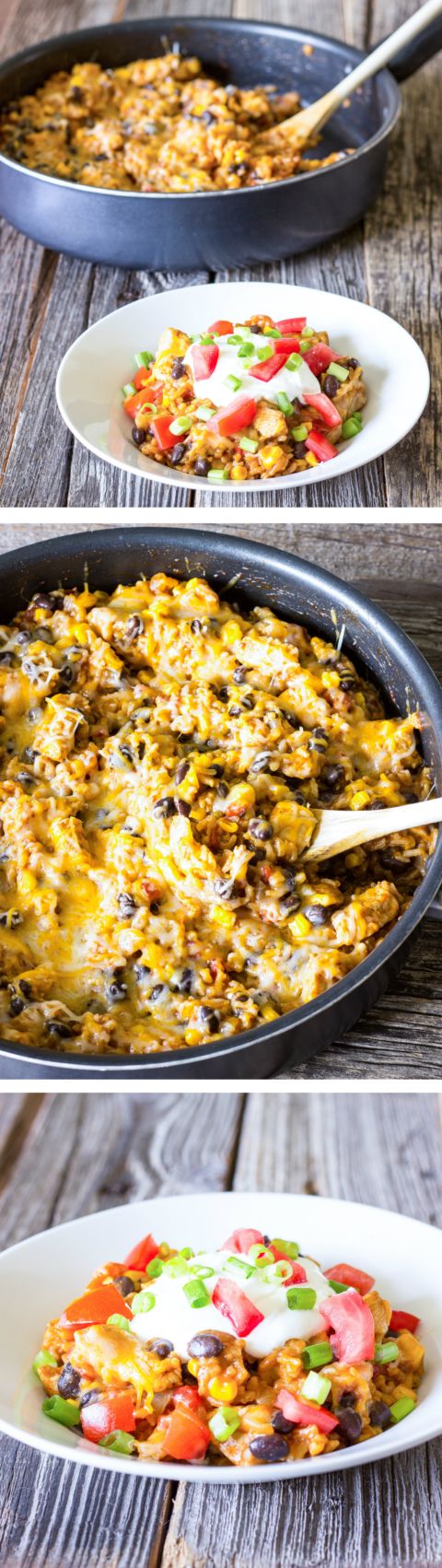 One Pot Wonder Chicken Enchilada Bowls