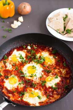 One Skillet Spicy Shakshuka with Feta