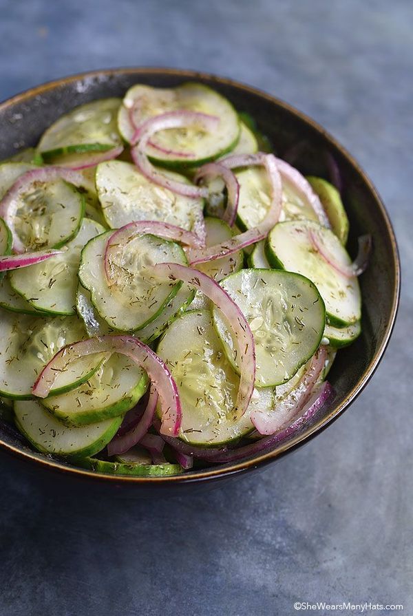 Onion Cucumber Salad