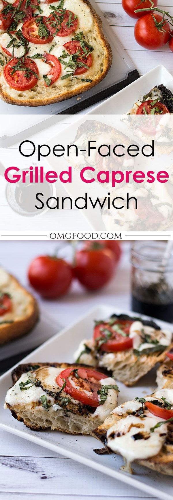 Open-Faced Grilled Caprese Sandwich