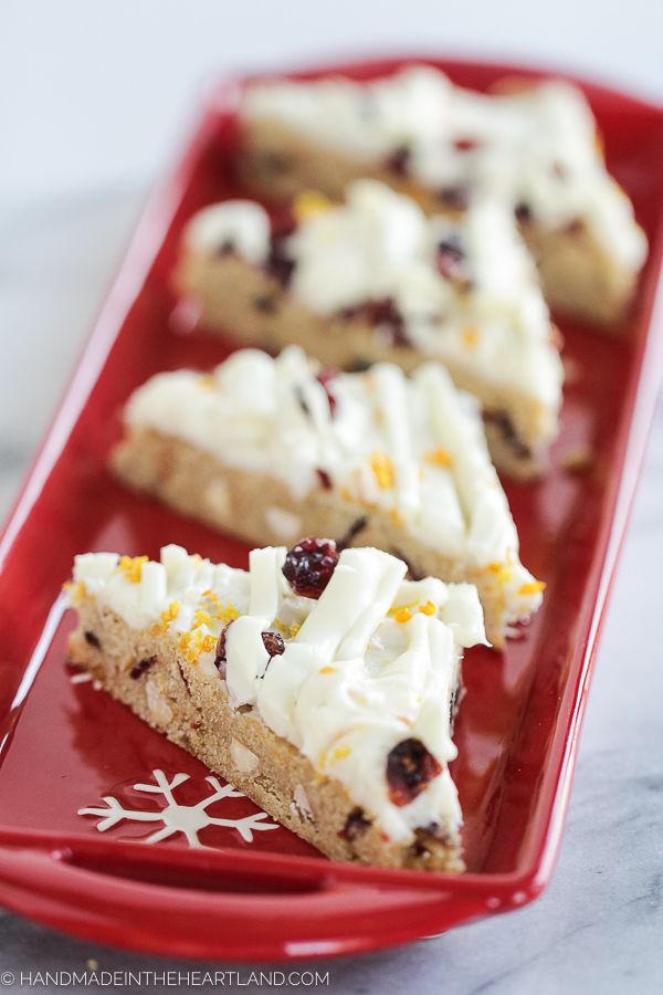 Orange Cranberry Bliss Bars