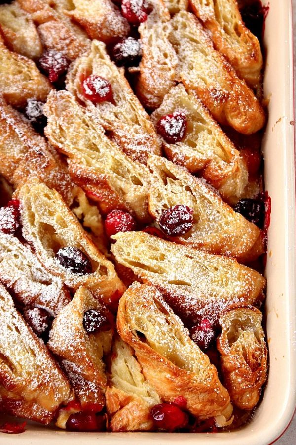 Orange Cranberry Croissant Bake