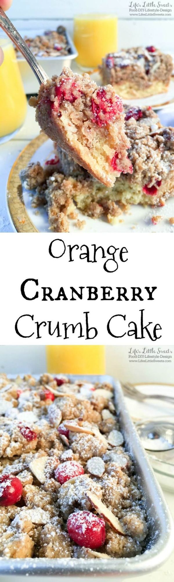 Orange Cranberry Crumb Cake