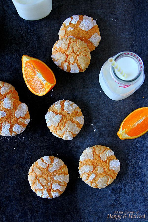 Orange Crinkle Cookies